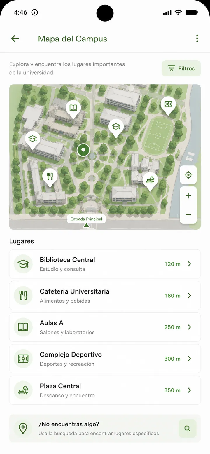 Mapa del campus